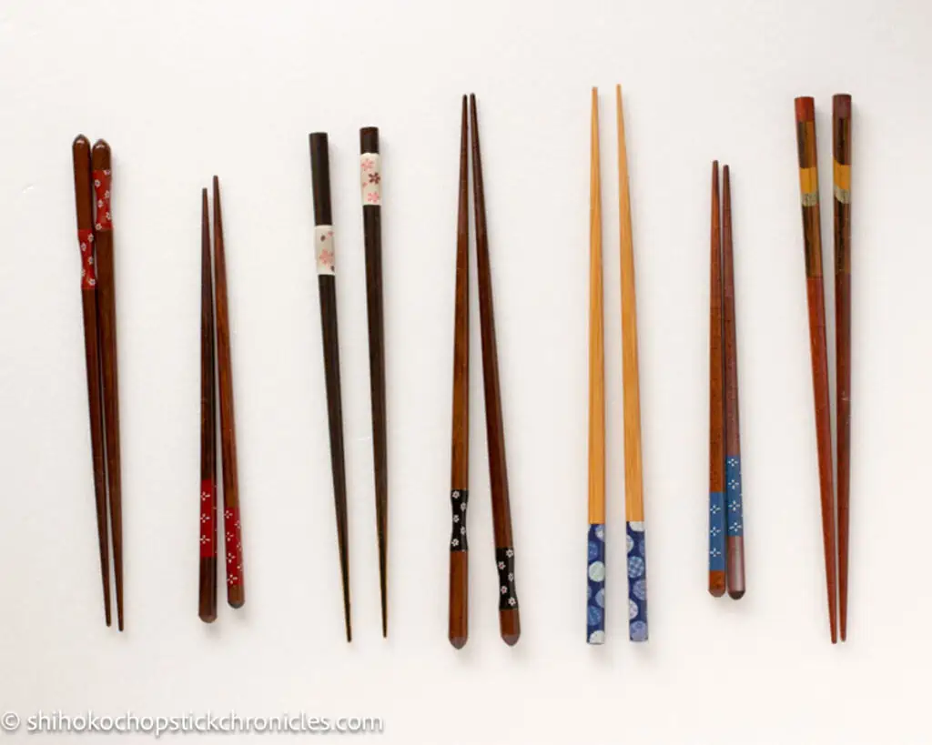 7 pairs of chopsticks