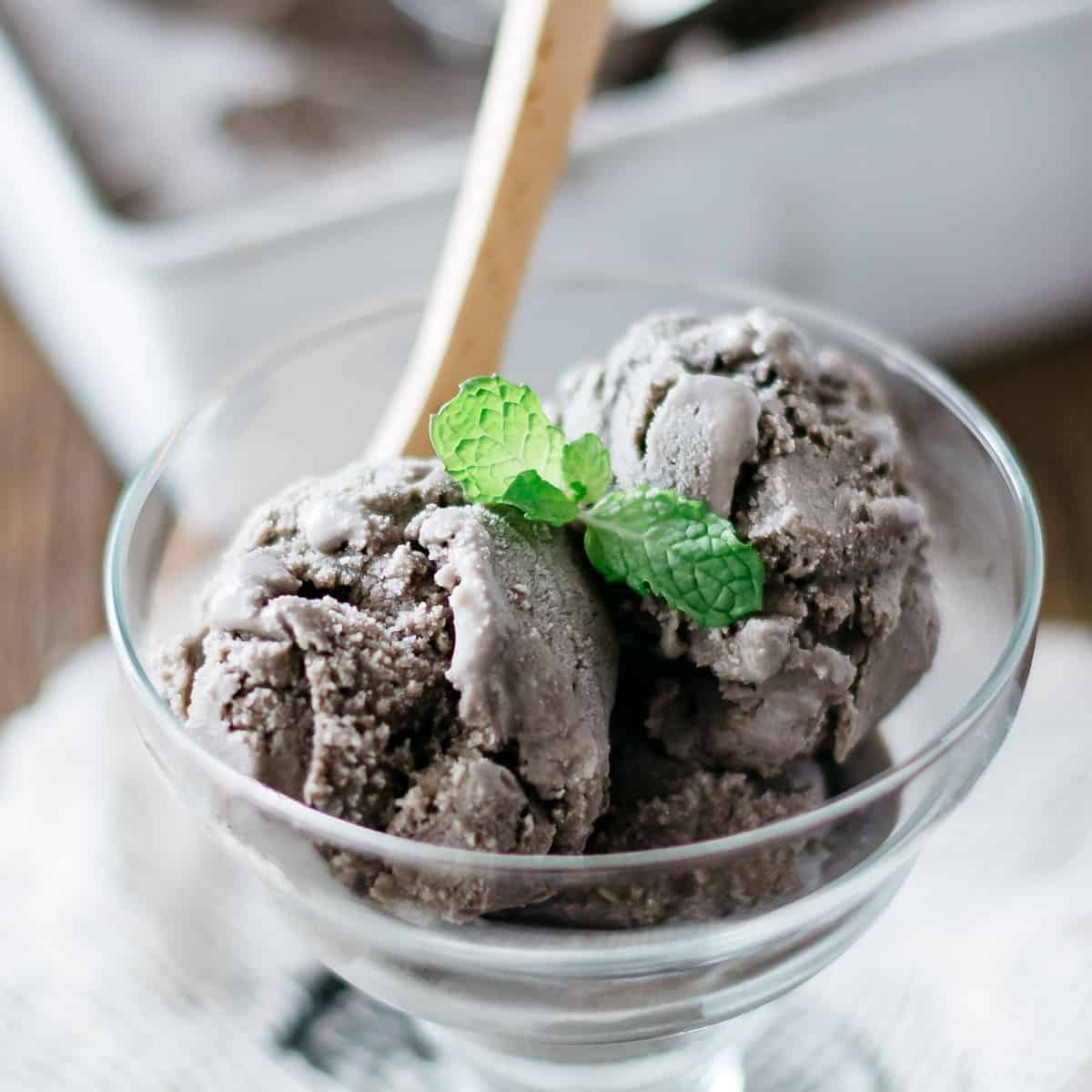 Black Sesame Ice Cream (Japanese Kurogoma)