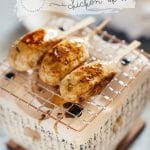 #Tsukune Chicken Meatballs on Skewers