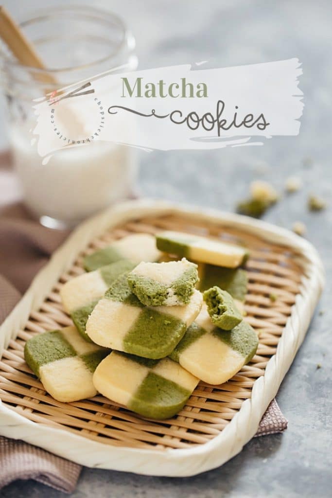 Matcha cookies #Matcha cookies, #Matcha Checkerboard Cookies