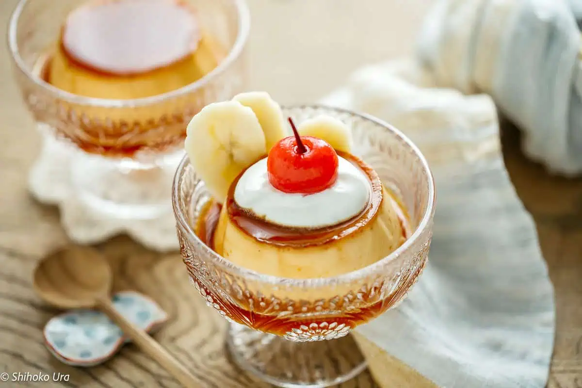 Purin (Japanese Custard Pudding)