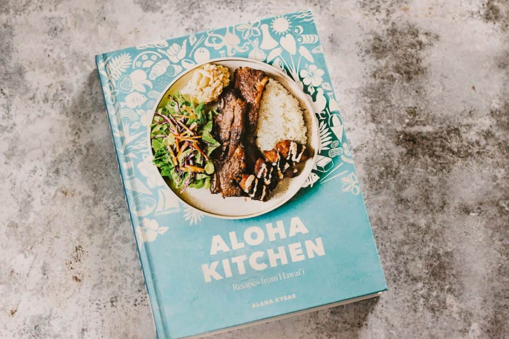 a copy of Aloha kitchen book 