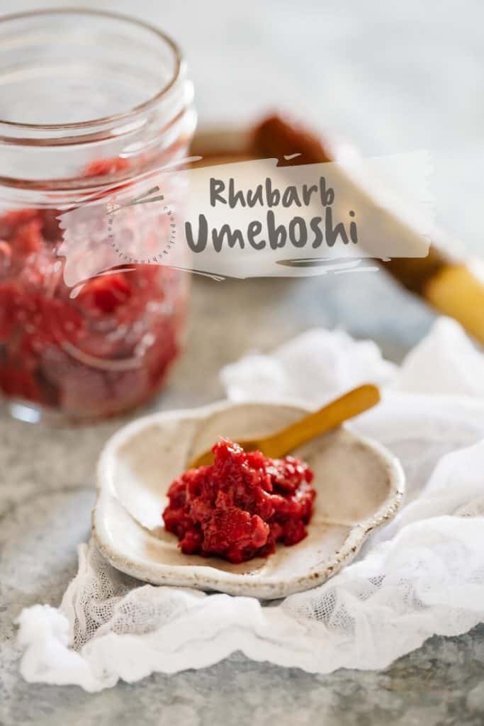 Rhubarb Umeboshi for pinterest