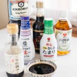 6 different bottles of Japanese shoyu