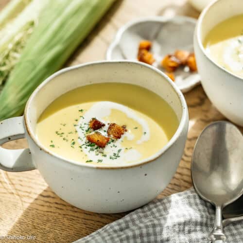 Japanese Corn Potage コーンポタージュ - Chopstick Chronicles