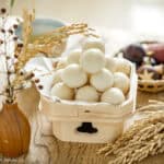 Traditional Tsukimi Dango rice dumplings for Japanese moon-viewing festival.