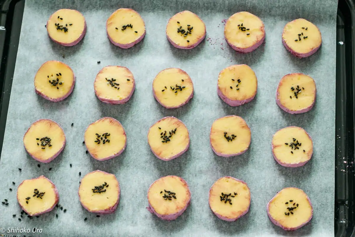 Satsumaimo Cookies (Japanese Sweet Potato Cookies)