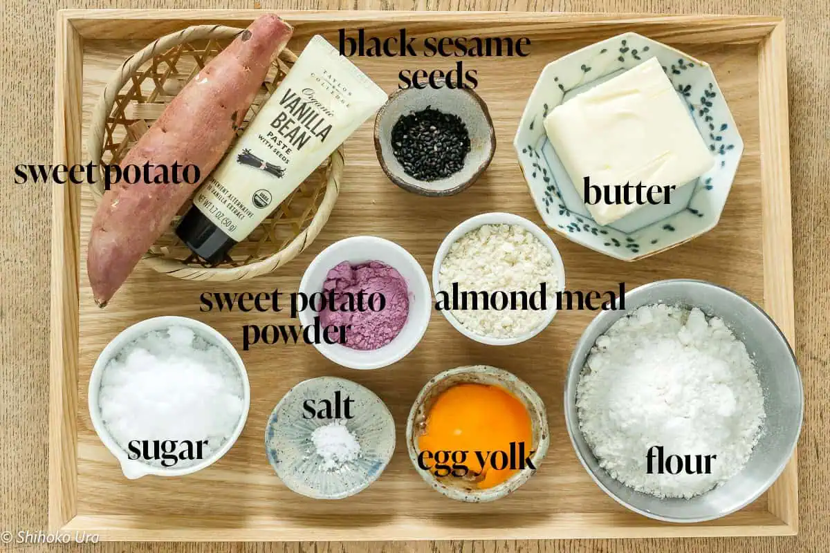 Satsumaimo Cookies (Japanese Sweet Potato Cookies)